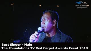 Nirmal Ramu wins The Foundations TV Best Singer Male Award