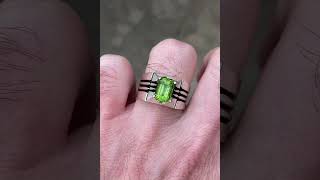 Peridot 4.50 Carat’s In Handmade Silver Ring #peridot #jewellery #rings #gems