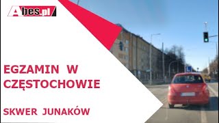 Przykład przejazdu przez Skwer Junaków.