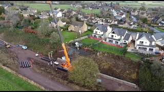 Sennebogen 6113R 120 tons telescopic crawler crane on hire in Cheltenham