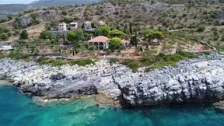 HD Drone Video of Mani Greece Villas near Stoupa, Greece