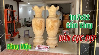 Mộc Đôi Lục Bình 1m7x52 Cẩm Vàng Hàng Siêu Vip, Vân Đẹp Tứ Diện, Gỗ Lành Đẹp Không Vết