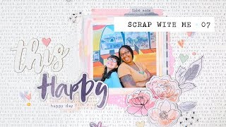 scrap with me ✩ 7 | this happy happy day scrapbook layout | cocoa vanilla studio