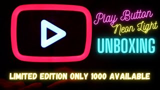 Play Button Neon Light Unboxing #youtubehighfive