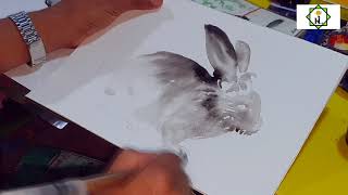 HOW TO DRAW A RABBIT.