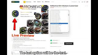 How to create your very own Reflective Rim Sticker Design with Carbonrevo Customizer.