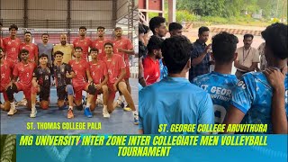 St. George College Aruvithura VS St. Thomas College Pala | MG University Inter Zone IVolleyball Live