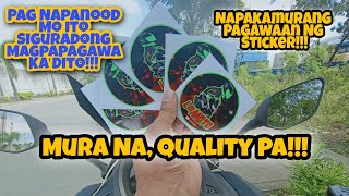 Quality At Murang Pagawaan Ng Sticker | Presyong Pang Masa | Motovlog