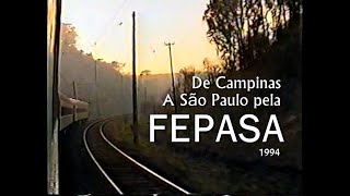 Viagem pela Fepasa: Campinas a Luz - Litorina Elétrica "Classe Única" Mafersa (1994)