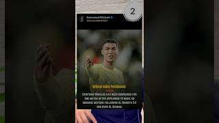 Ronaldo got Banned For this 🤯 Ronaldo Wrong gesture for MESSI #sports #trending #viral