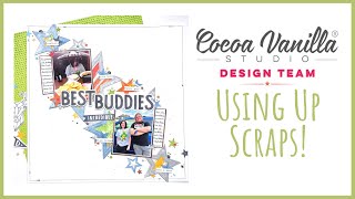 Using Up Scraps! | 12x12 Scrapbook Layout | CVS DT