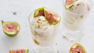 Mascarpone ice cream with figs | Best italian homemade GELATO