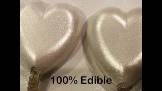 Heart Cakesicles Glossy dust ( White pearl )