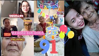 HAPPY  91st BIRTHDAY LOLA|BISAYANG DANISH|