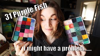 31 purple fish Collection!! Let's swatch and paint!!