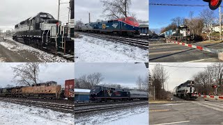 [HD 4K] The First of January 2023 Monthly Railfanning New York State! #youtube_railfans #subscribe