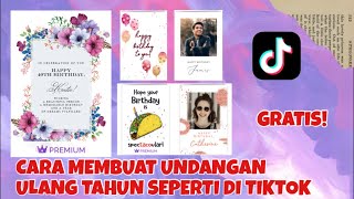 Viral tiktok cara membuat birthday card / kartu ucapan ulang tahun seperti di tiktok