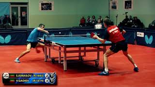 7.GADIEV - ISMAILOV RUSSIAN Championship table tennis настольный теннис