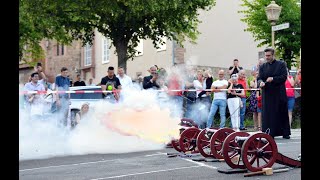 Katzenkopp-Schießen zu Fronleichnam in Fritzlar