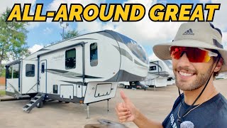 All-around ALL-STAR mid size fifth wheel RV! 2024 Forest River Flagstaff 361RL