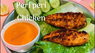 Peri peri chicken with peri peri sauce #shorts #ytshorts #periperichickenrecipe