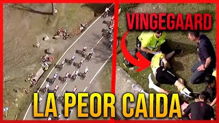 Así fue la Caída que hizo ABANDONAR a Vingegaard, Roglic y Remco