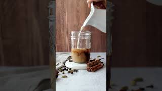 Iced chai pour video. Recipe by Baran Bakery.