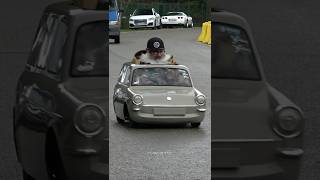 Tiny VW Variant Leaving carshow🤣 #carsleaving #carshow #funny #funnycarvideos