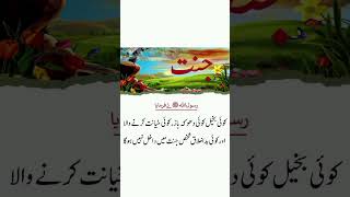 جنت اور نبی کریم صلی اللّٰہ علیہ وسلم نے فرمایا #youtubeshorts #viral #reels