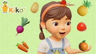 Fruits and Vegetables Song| Learn fruits and vegetables| Songs & Nursery Rhymes for Kids |KikooClub