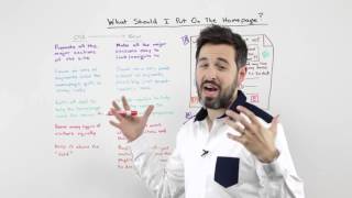 What Should I Put on the Homepage   Whiteboard Friday