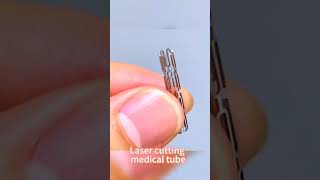 Laser cutting medical tube