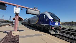 AMTRAK CALIFORNIA 2105 || Arrives at Santa Clara Station California USA