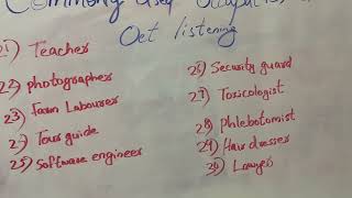 Commonly used occupation in oet listening||oet test||Oet Ansu//