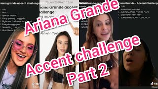 Celebrity Accent Challenge Tiktok Compilation Ariana Grande