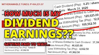 HOW MUCH DIVIDENDS DO I EARN? - INVESTING PHILIPPINES