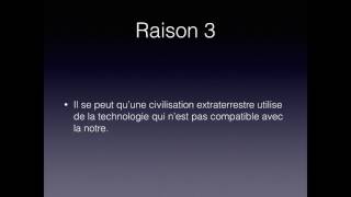 Vie Extraterrestre - Pourquoi nous n'avons pas trouver la vie extraterrestre - Univers