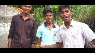 Fishing video // traditional boys happily fishing in the village canal