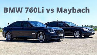 BMW 760Li vs Maybach: DRAG RACE