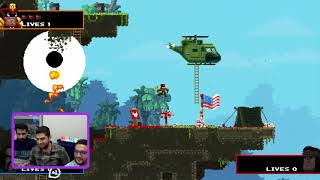 Broforce استریم سه نفره بازی