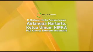 Di Hadapan Menko Perekonomian Airlangga Hartarto, Ketua Umum HIPKA Puji Kinerja Ekonomi Indonesia