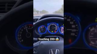 Honda city ivtec Touching 200Km/ph 😍😱#speed #amplifier #hondacity