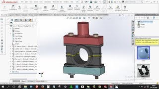 How to design Marine Engine connecting rod end assembly in solidworks