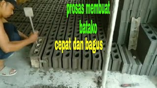 cara membuat  batako