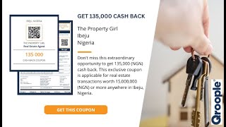 Get 135,000 (NGN) cash back from The Property Girl in Ibeju, Nigeria