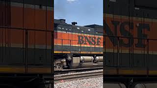 BNSF H1 trails grain train on the Staples Subdivision