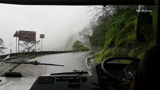 Amboli Ghat | Climbing the treacherous ghat section of Amboli amidst dense fog and waterfalls