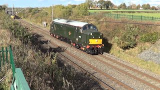 Test Trains and Freight Trains at Acton Bridge 22nd October 2024