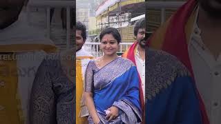 Actress Raasi Spotted In Tirumala With Her Husband