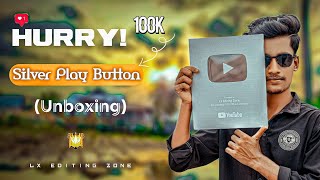 Lx Editing Zone Silver Play Button Award Unboxing!! Lx Editing Zone Face Reveal